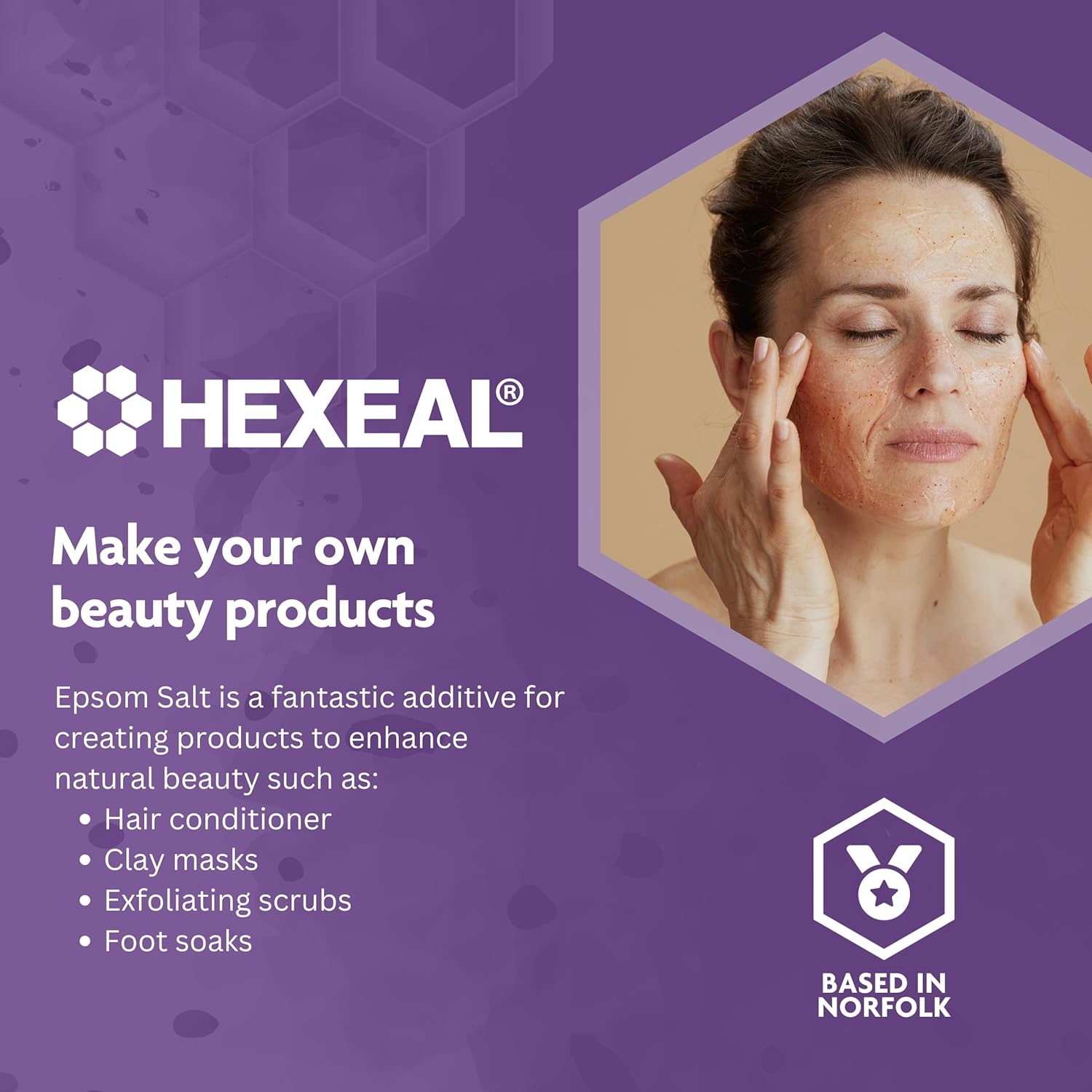 Hexeal Epsom Salt 10kg – Food Grade Magnesium Sulphate