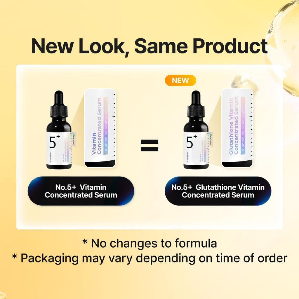 numbuzin No.5 Vitamin Concentrated Serum - Glutathione & Vitamin C, 30 mL
