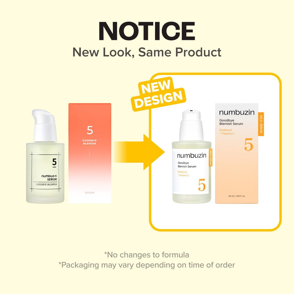 numbuzin No.5 Goodbye Blemish Serum - Vitamin C & Niacinamide, 50 mL