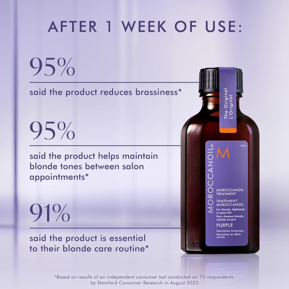 Moroccanoil Treatment Purple Hair Oil for Blonde Hair