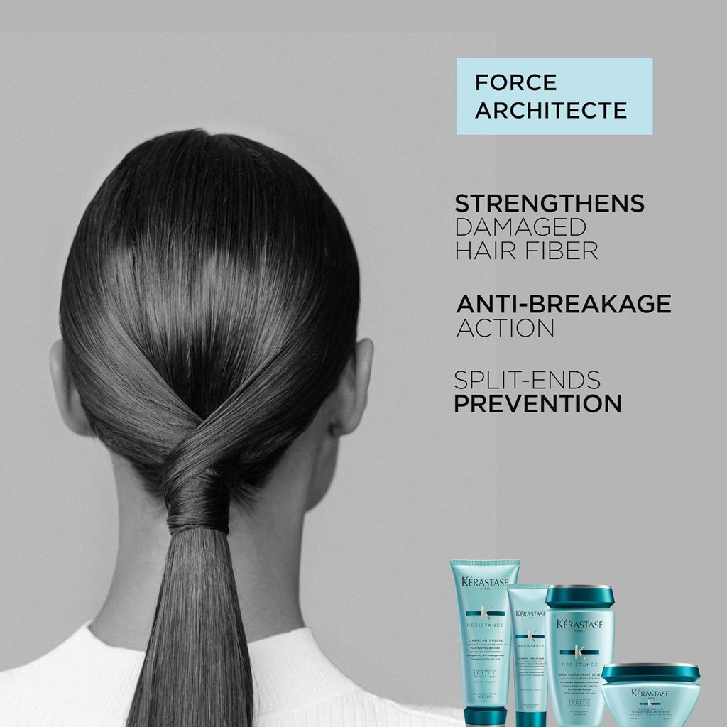 Kérastase Resistance Bain Force Architecte – Strengthening Shampoo for Damaged Hair