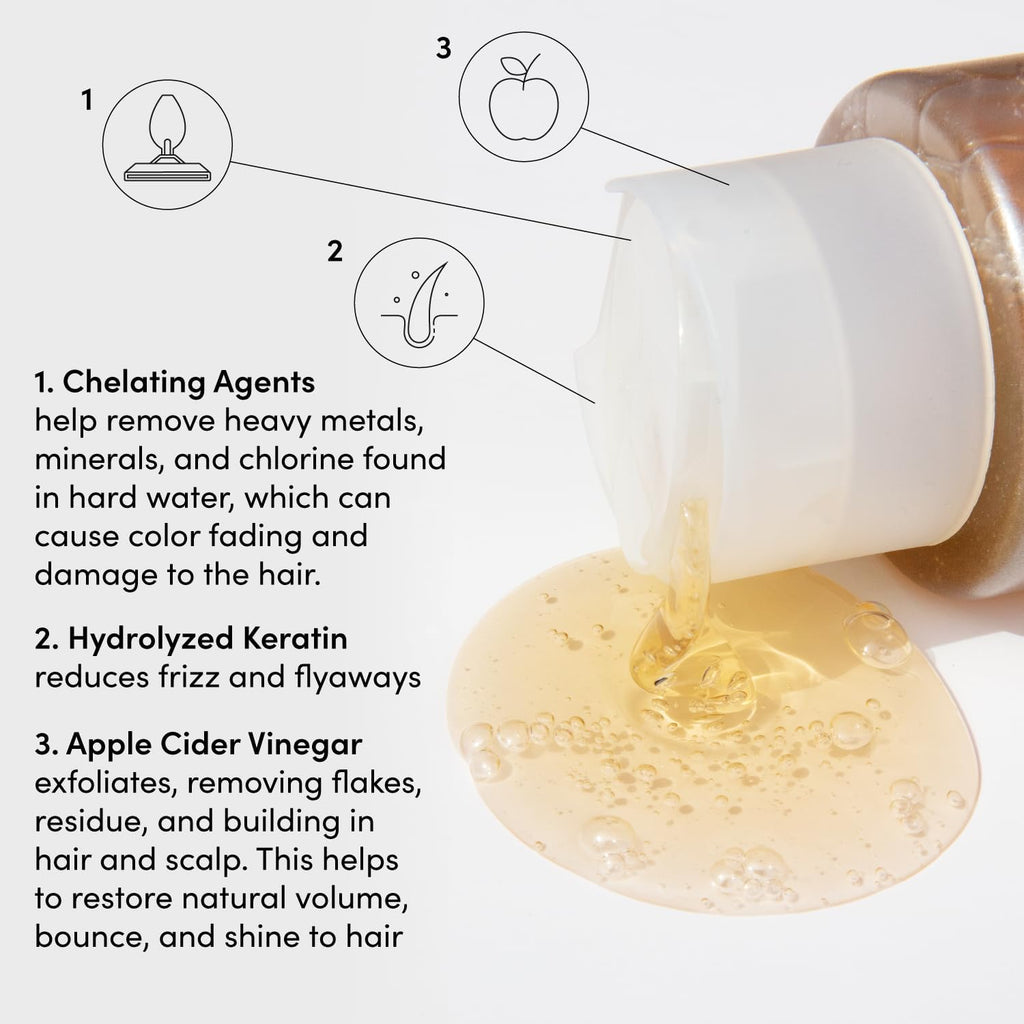 OUAI Detox Shampoo Refill - Clarifying Shampoo for Buildup & Hard Water | 946ml
