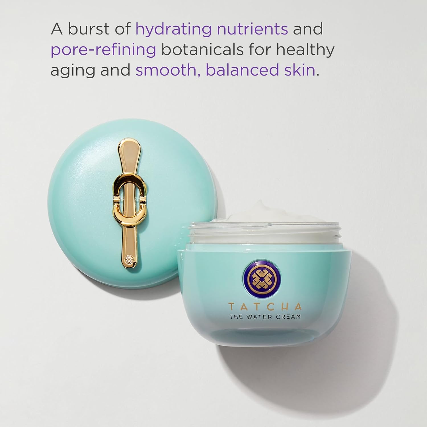 Tatcha The Water Cream for Pores and Dryness, Rose, Green Tea, 50 ml