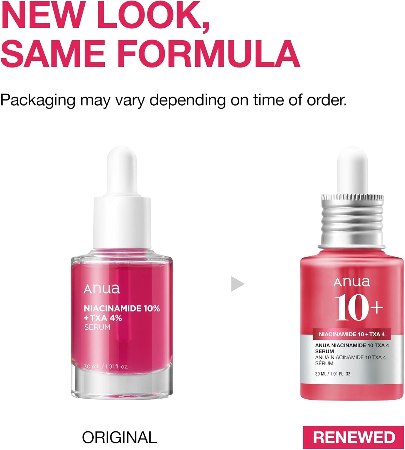 ANUA 10% Niacinamide + 4% TXA Serum - Dark Spot Treatment, 30 mL
