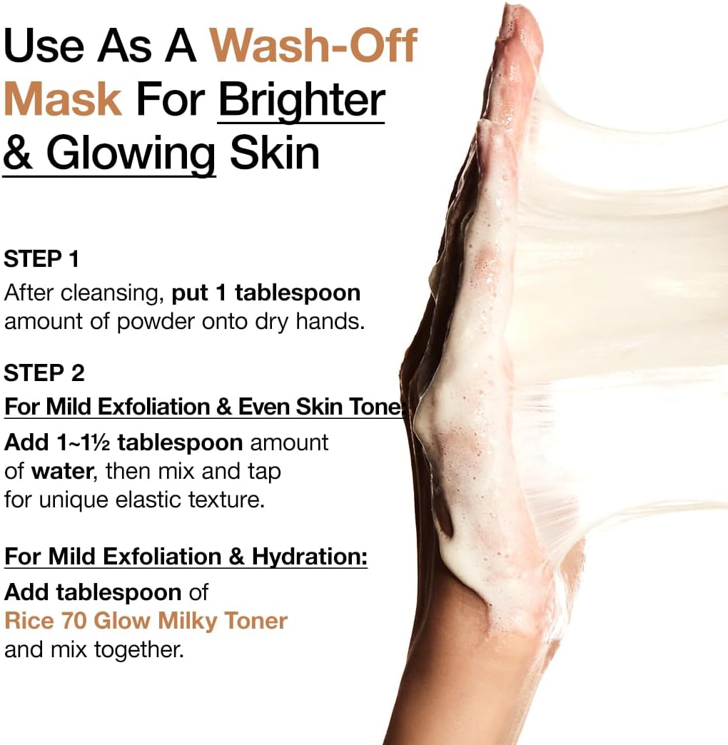 ANUA Rice Enzyme Brightening Cleansing Powder - Gentle Exfoliator, 40g