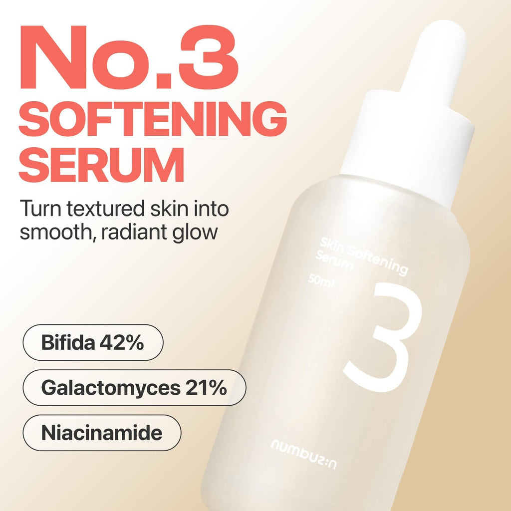 numbuzin No.3 Skin Softening Serum - Glass Skin Formula, 50 mL