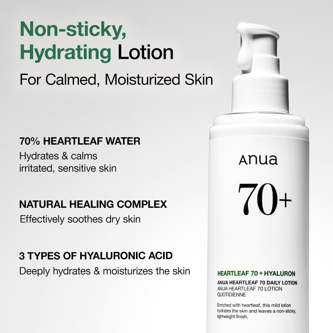 ANUA Heartleaf Daily Lotion - Lightweight Face Moisturizer, 200 mL