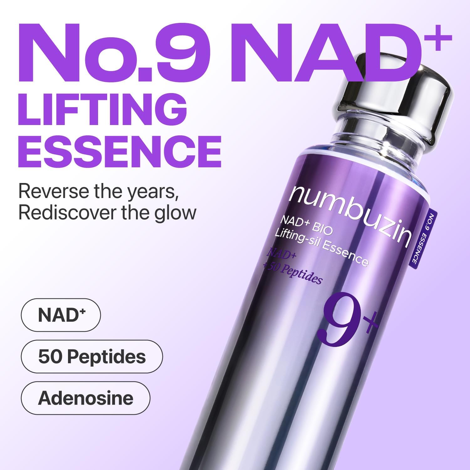 numbuzin No.9 NAD+ BIO Essence - Firming Anti-Aging Serum, 50 mL