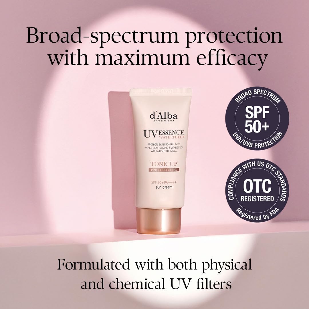 d'Alba Italian White Truffle Waterfull Tone-up Sunscreen SPF 50+ PA++++, 50 mL