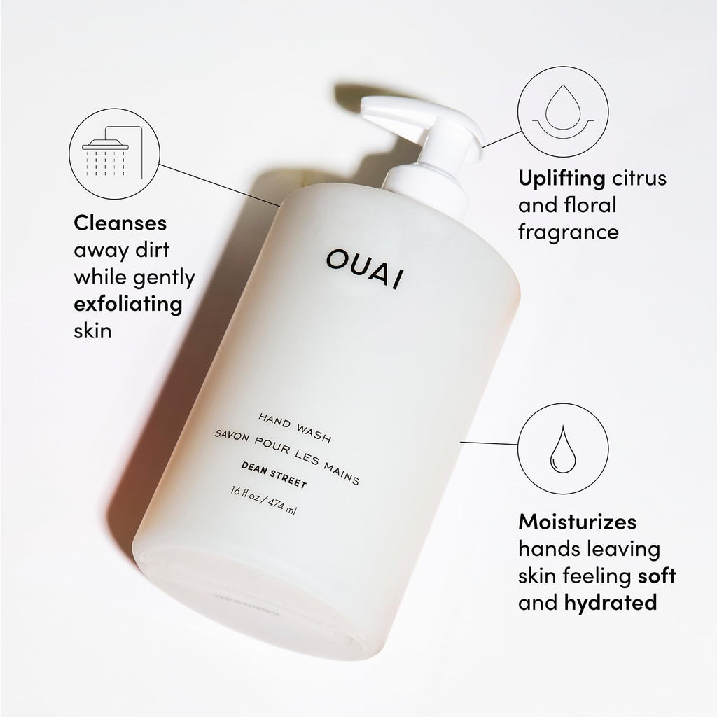 OUAI Hand Wash - Nourishing Liquid Hand Soap with Jojoba & Avocado Oil | 474ml