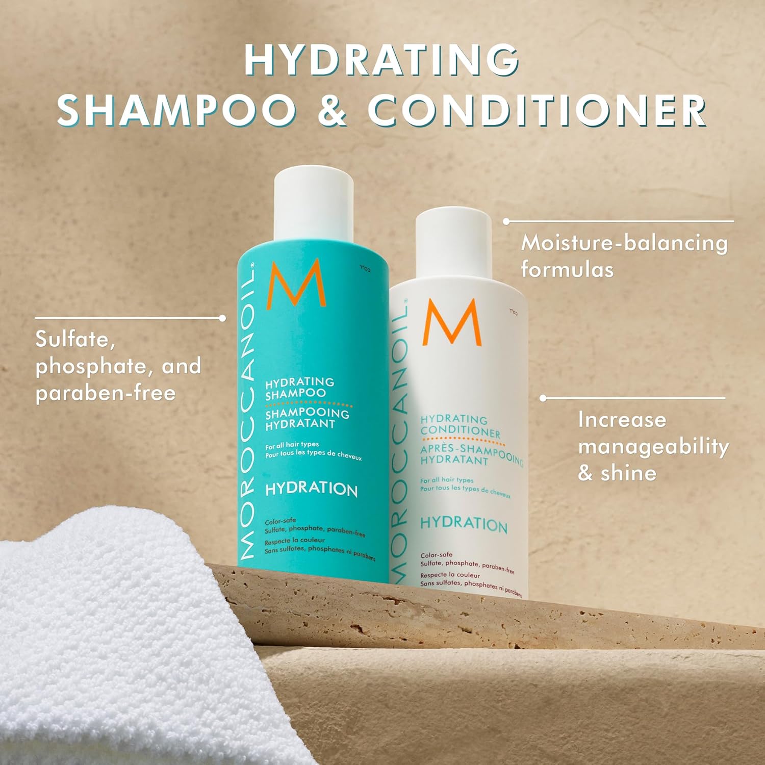 Moroccanoil Hydrating Shampoo - Gentle Daily Shampoo for All Hair Types