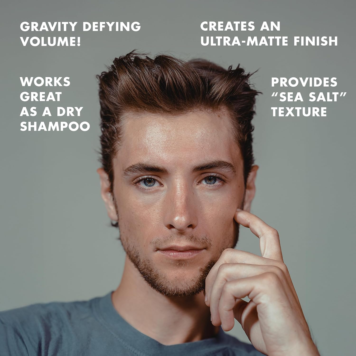 Hanz de Fuko Quicksand – Premium Men's Hair Styling Wax & Dry Shampoo Combo – 56g