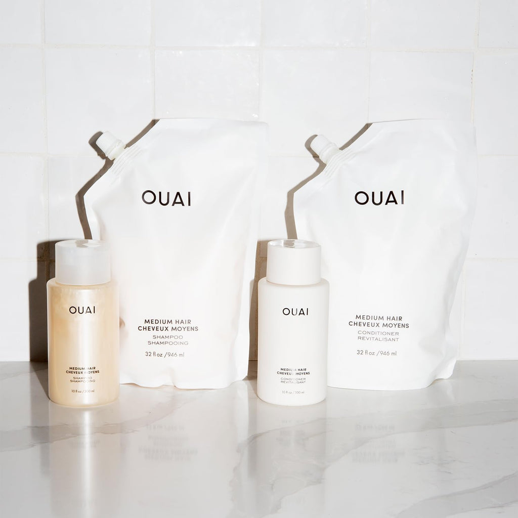 OUAI Medium Shampoo Refill - Hydrating Shampoo for Medium Hair | 946ml