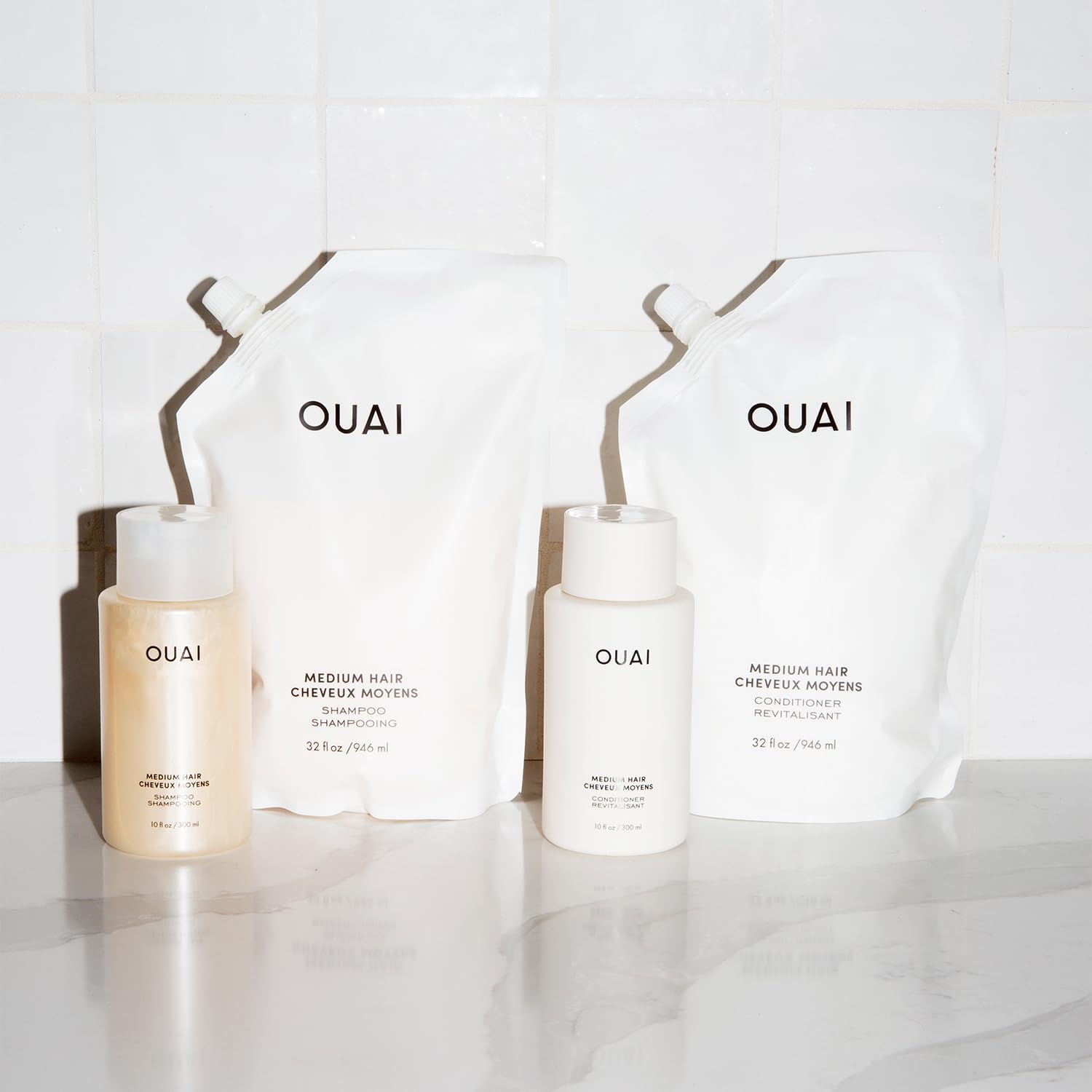 OUAI Medium Shampoo Refill - Hydrating Shampoo for Medium Hair | 946ml