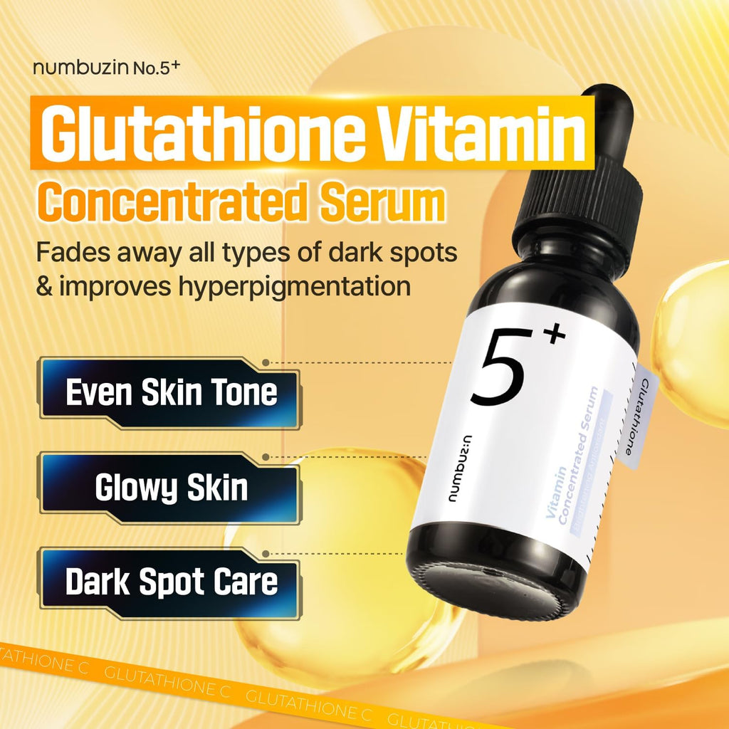 numbuzin No.5 Vitamin Concentrated Serum - Glutathione & Vitamin C, 30 mL