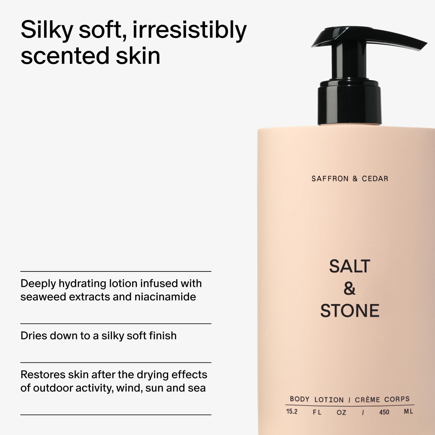 Salt & Stone Body Lotion | Saffron and Cedar