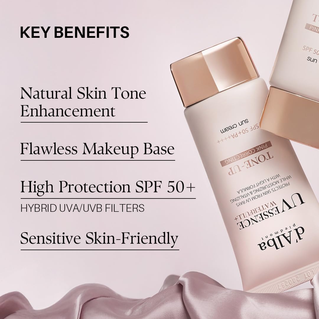 d'Alba Italian White Truffle Waterfull Tone-up Sunscreen SPF 50+ PA++++, 50 mL