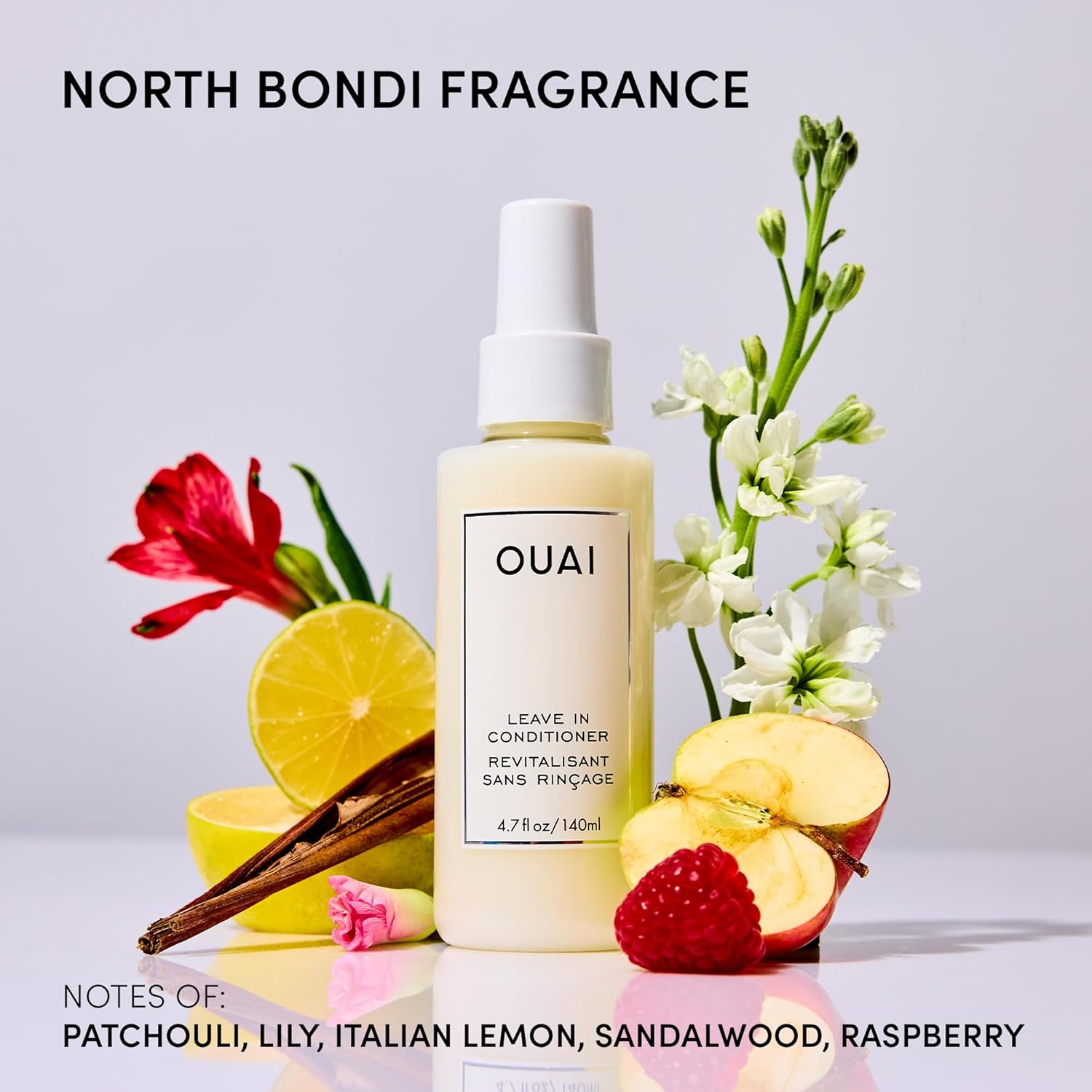 OUAI Leave In Conditioner & Heat Protectant Spray - Prime & Detangle | 140ml