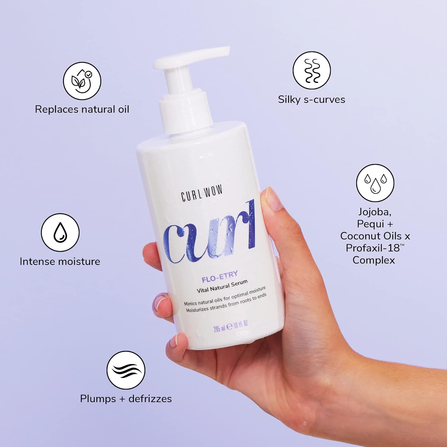 COLOR WOW Curl Wow Flo-etry Natural Curl Serum - Lightweight Hydrating Serum
