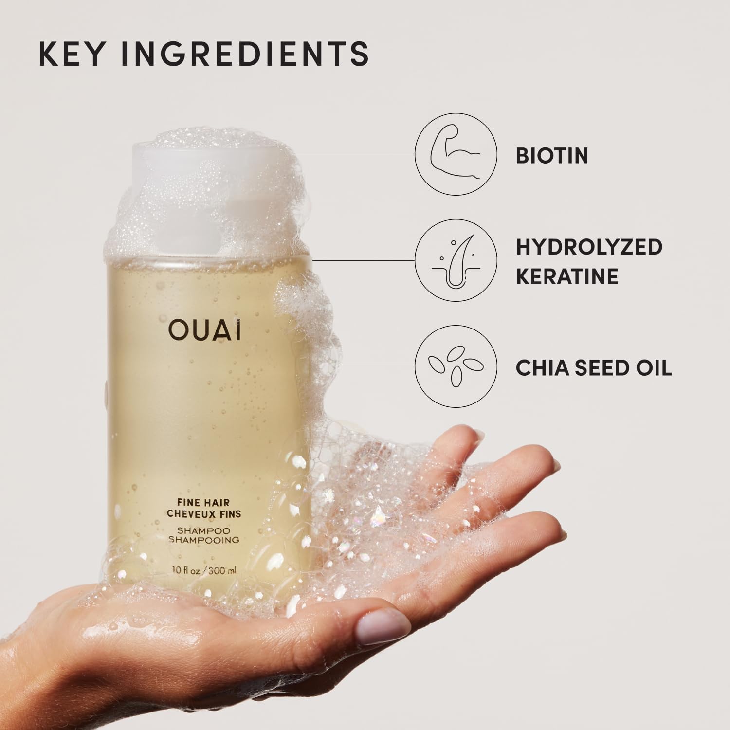 OUAI Fine Shampoo Refill - Volumizing Shampoo for Fine Hair | 946ml