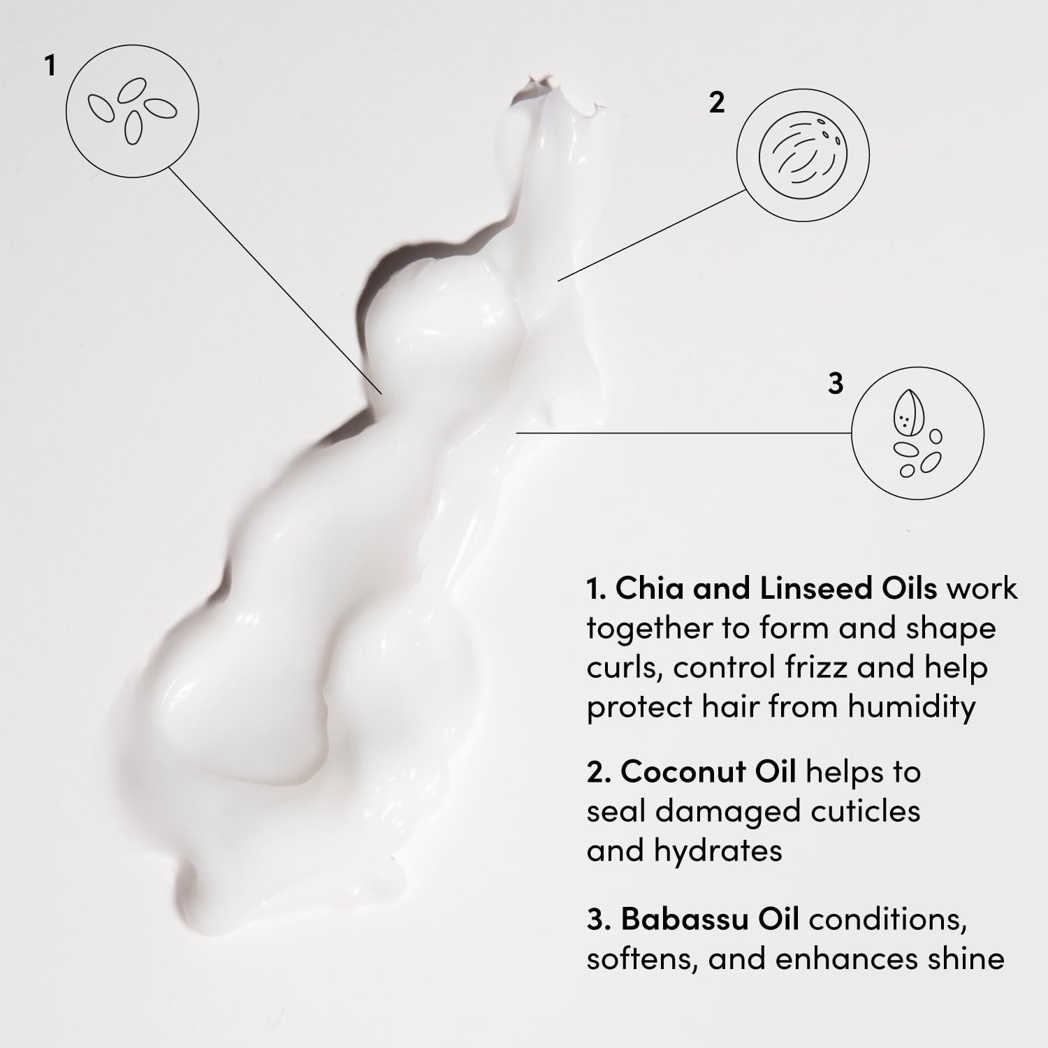 OUAI Curl Cream - Curl Defining Cream for Hydrated, Shiny Curls | 236ml