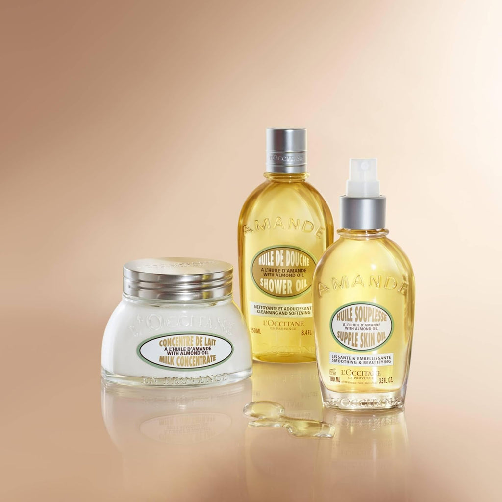 L'OCCITANE Almond Shower Oil, Hydrating & Nourishing Body Wash