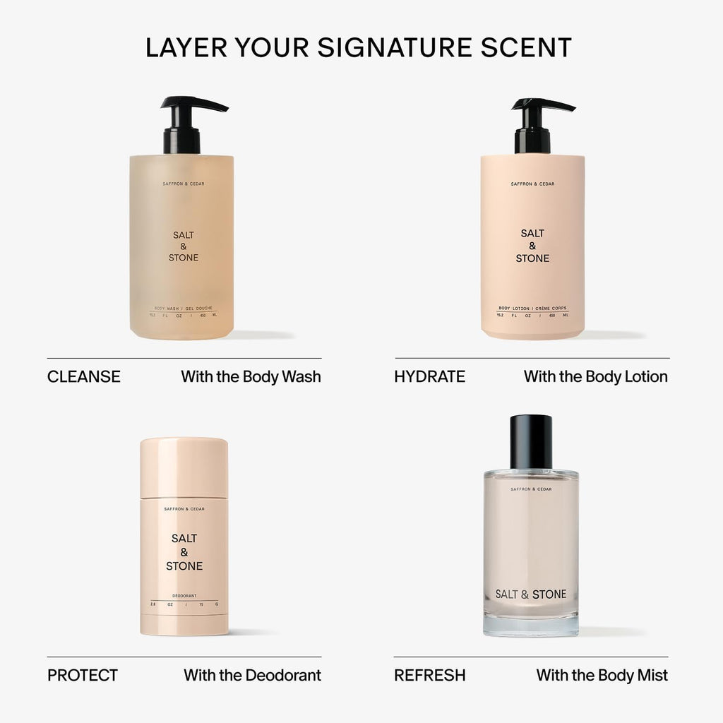 Salt & Stone Body Lotion | Saffron and Cedar
