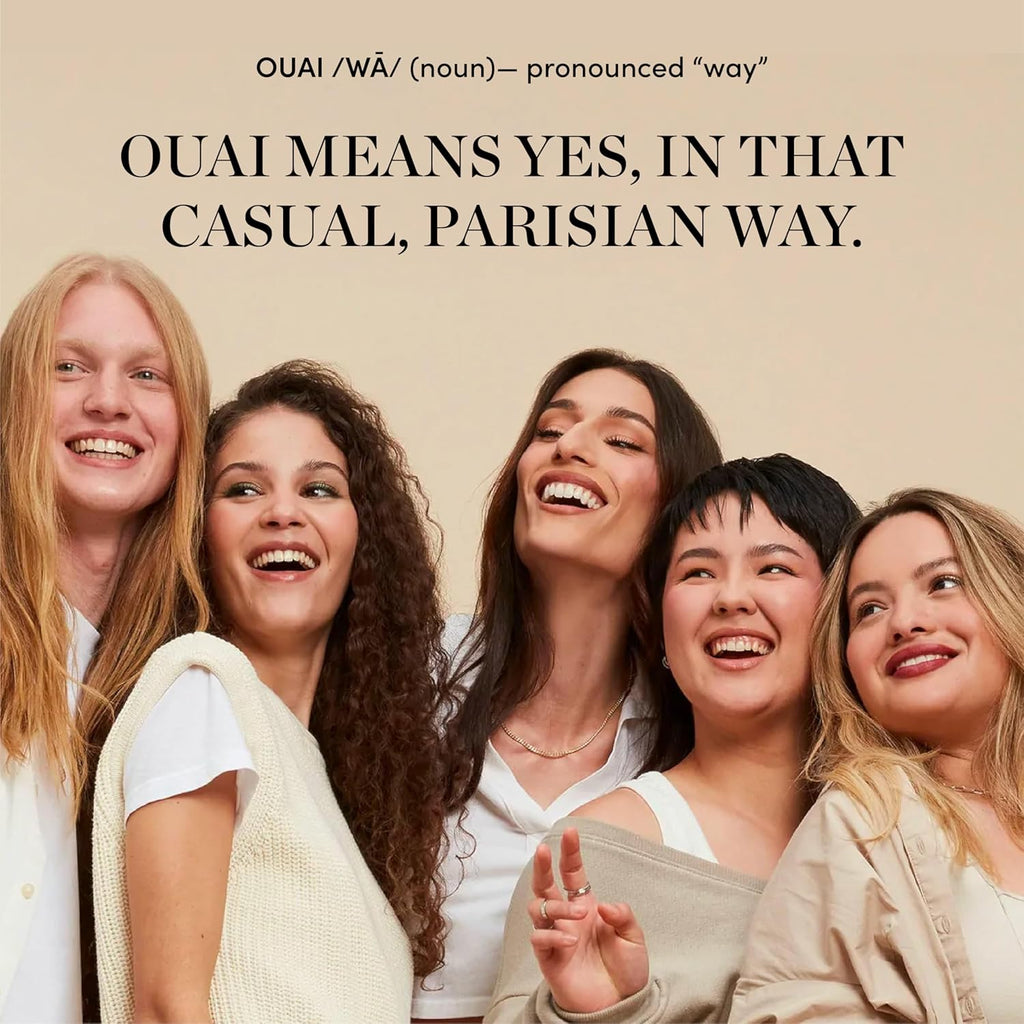 OUAI Air Dry Foam - Lightweight Hair Mousse for Effortless Beach Waves | 120ml
