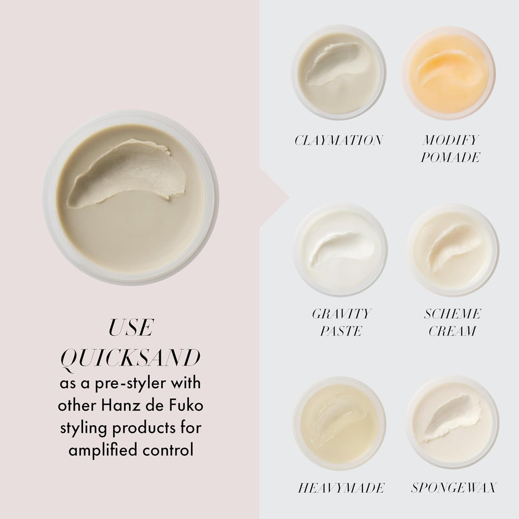 Hanz de Fuko Quicksand – Premium Men's Hair Styling Wax & Dry Shampoo Combo – 56g