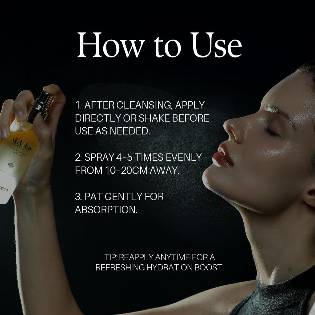 d'alba Italian White Truffle First Spray Serum - Hydrating Facial Mist