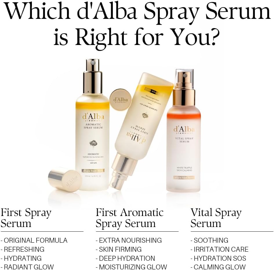 d'Alba Italian White Truffle Vital Spray Serum - Vitalizing Hydrating Mist