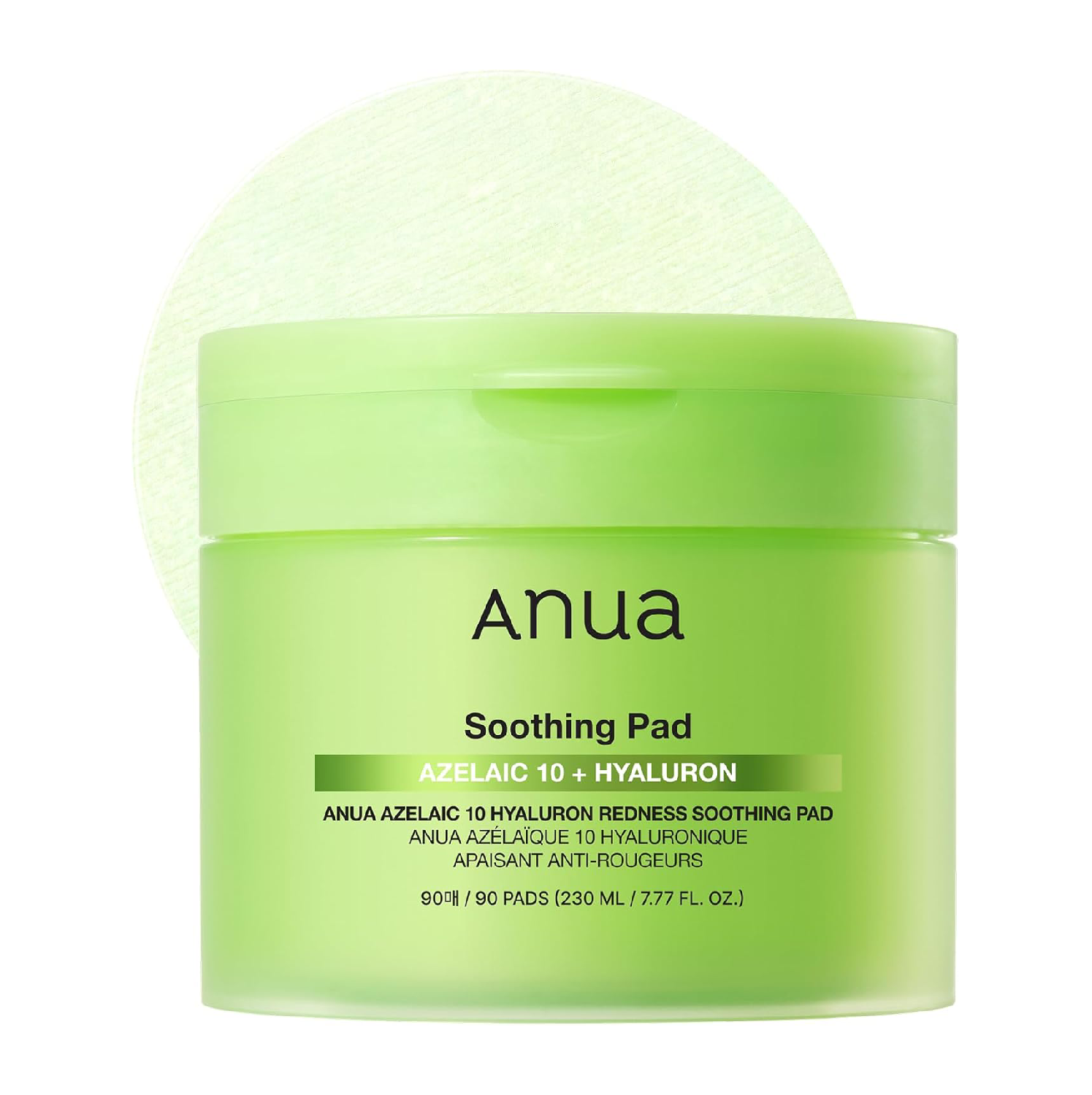ANUA Azelaic 10 Hyaluron Redness Soothing Pads - Troubled & Spot Care, 90 Pads