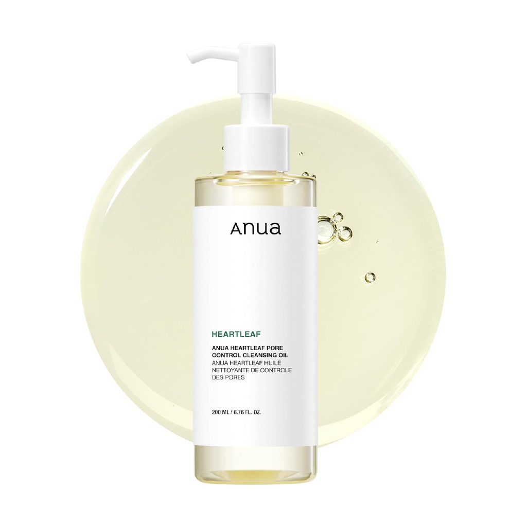 ANUA Heartleaf Pore Control Cleansing Oil - Makeup & Blackhead Remover, 200 mL