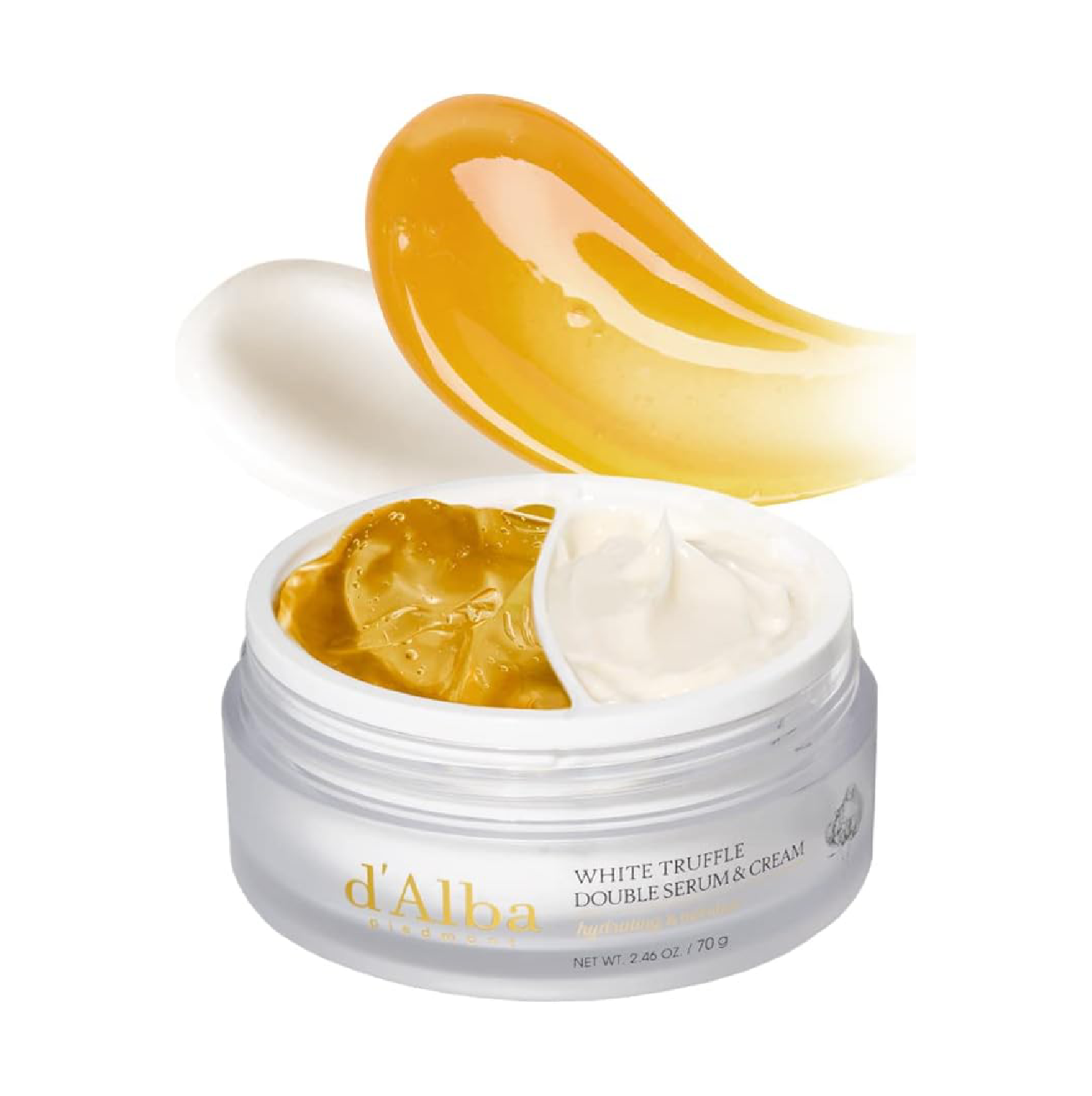 d'Alba Italian White Truffle Double Serum & Cream - 2-in-1 Moisturizer, 70g