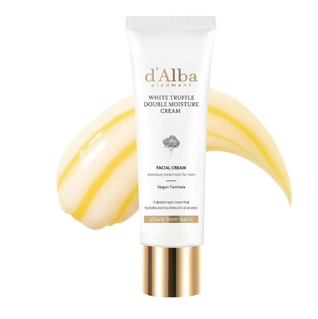 d'Alba White Truffle Double Moisture Cream - Vegan Dual Formula, 60 mL