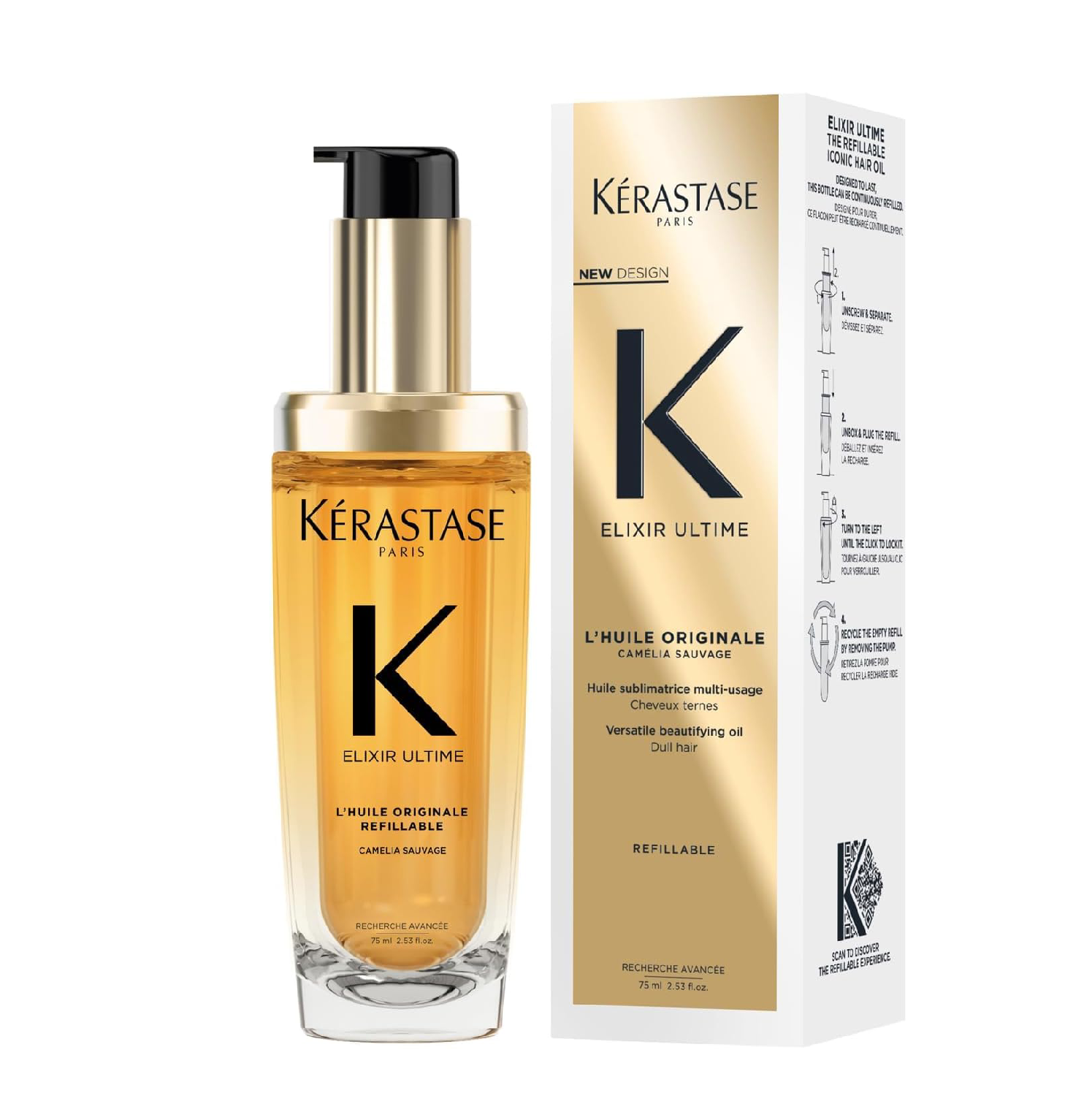 Kérastase Elixir Ultime L'Huile Originale – Nourishing Hair Oil with Argan & Camellia