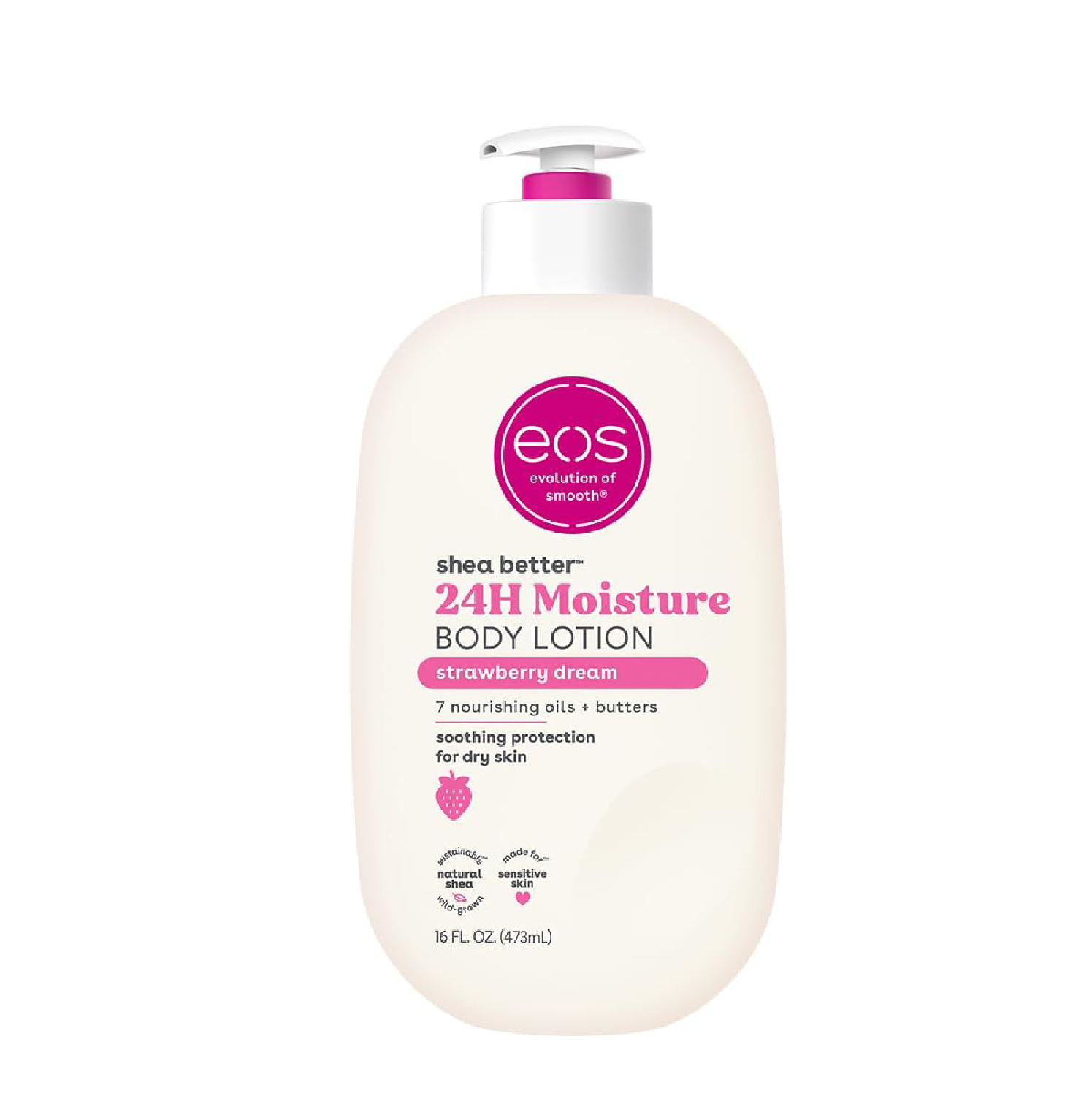 eos Shea Better Body Lotion Strawberry Dream – 24-Hour Moisture