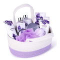BODY & EARTH Lavender Spa Gift Set - 11 Piece Bath & Body Collection