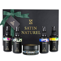 Satin Naturel Luxury Gift Set - 5 Organic Oils & Body Scrub